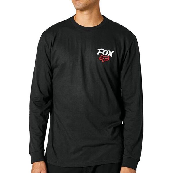 FOX TRADITIONAL krekls ar garām piedurknēm, melns