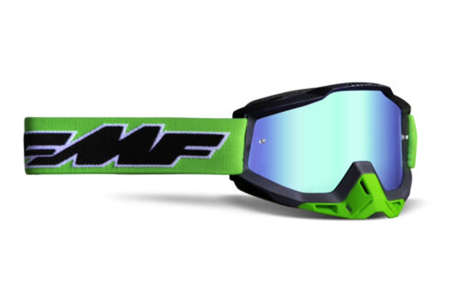 FMF POWERBOMB Lime MX brilles, melns/zaļš